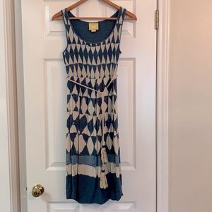 Anthropologie Maeve Castalia Diamond Print Dress 2